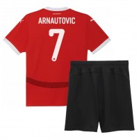 Dětský Fotbalový dres Rakousko Marko Arnautovic #7 ME 2024 Domácí Krátký Rukáv (+ trenýrky)